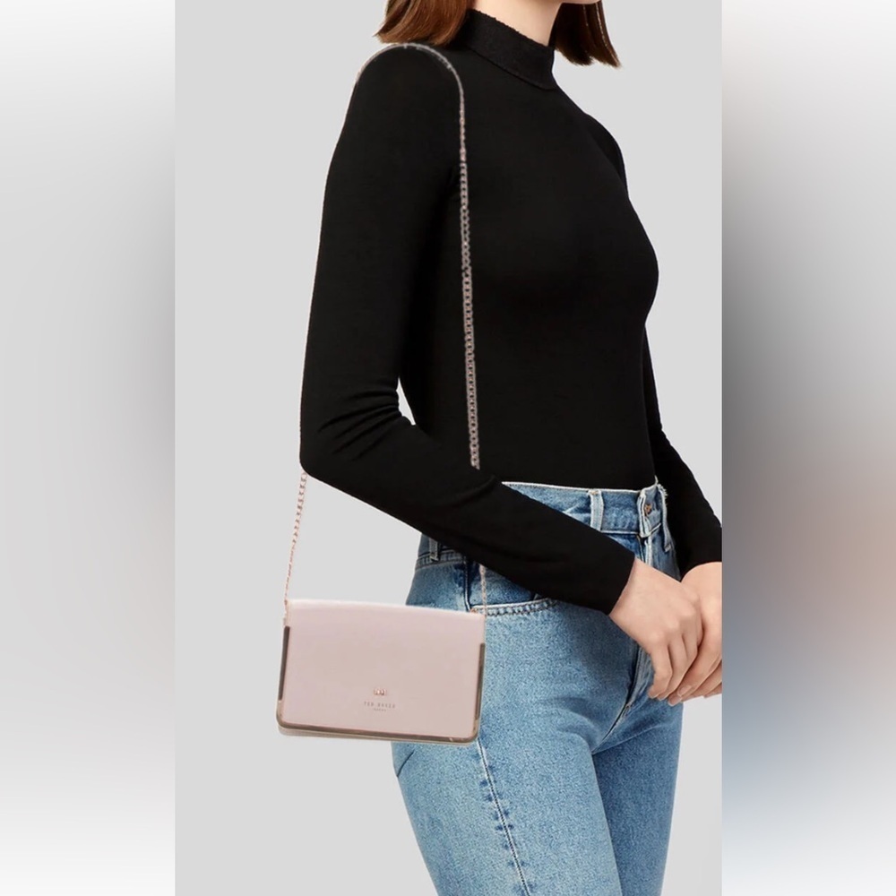 Ted Baker Pink and Tan Crossbody Bag